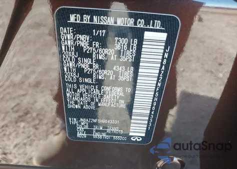 JN8AZ2NF5H9643331